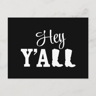 Hey Y'all Briefkaart