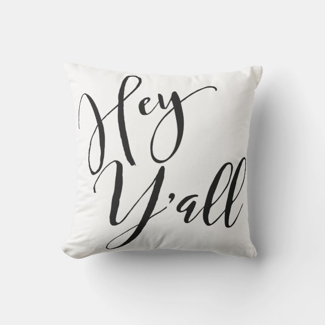 Hey Y'all Decorative Sierkussen (Voorkant)