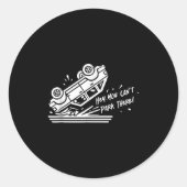 Hey, You Can't Park There! Ronde Sticker (Voorkant)