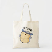 Hey Y'Owl Grappige Uil Pun Tote Bag (Voorkant)