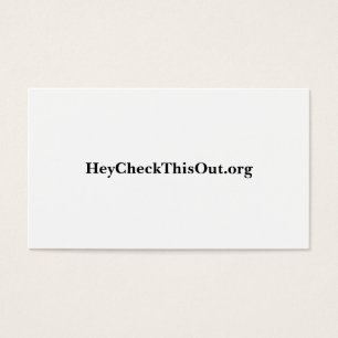 HeyCheckThisOut.org Visitekaartje