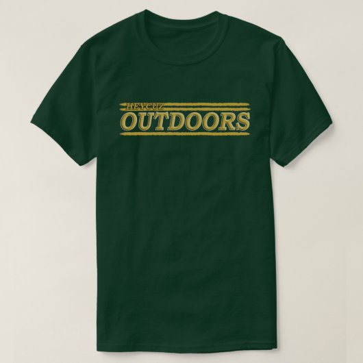 HeyCuz Buiten Gouden Groen T-shirt (Design voorkant)