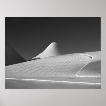 Heydar Aliyev Center in Bakoe Azerbeidzjan poster