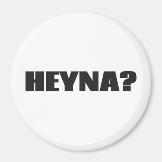 Heyna? Magneet (Voorkant)