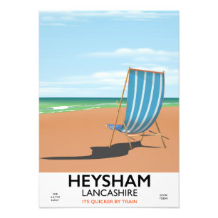 Heysham Lancashire poster trein