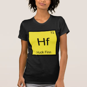 Hf - Huck Finn Drôle de T-Shirt Symbole d'Élément 