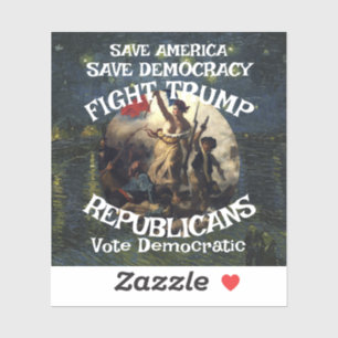 HG FW FV VS Amerika Patriottisme Democratie Sticker