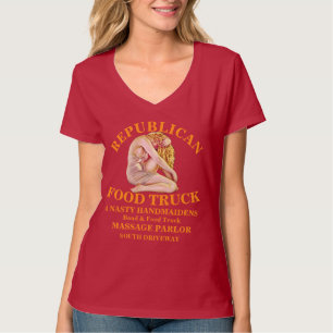 HG REPUBLICAN MASSAGEPARLOUR WALGELIJKE DIENSTMEIS T-SHIRT