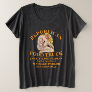 HG REPUBLICAN MASSAGEPARLOUR WALGELUIERIGE DIENSTM GROTE MAAT T-SHIRT