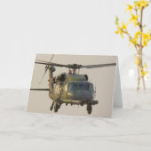 HH-60G pavent la carte de voeux d'hélicoptère de (Fleur jaune)