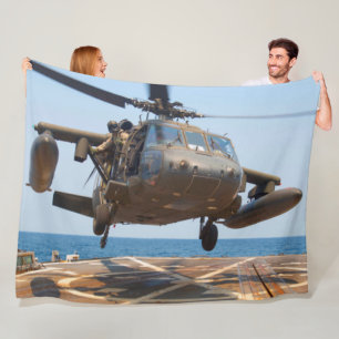 HH-60M ZWARTE HAWK FLEECE DEKEN