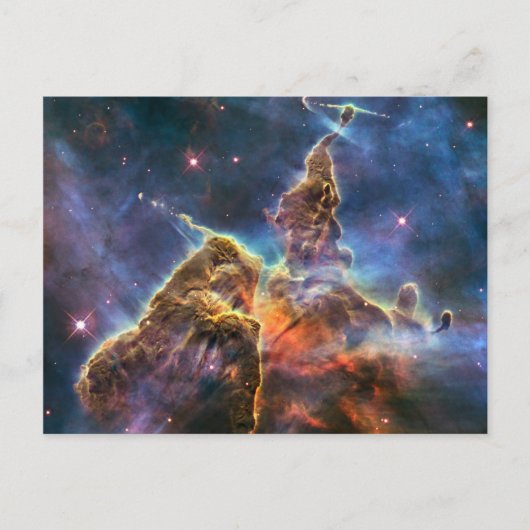 HH 901 en HH 902 in de Carina Nebula Briefkaart (Voorkant)