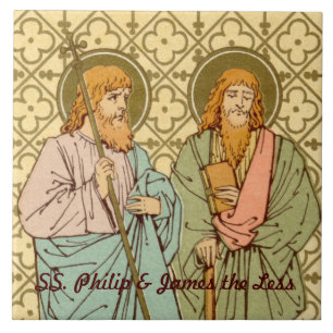 HH. Filippus en Jacobus de Mindere (RLS 15) Tegeltje