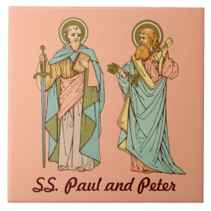 HH. Paulus en Petrus, Apostelen (RLS 13 & 14) Tegeltje