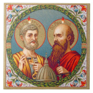 HH. Petrus en Paulus, Apostelen (JMAS 01) Tegeltje