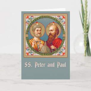 HH. Petrus en Paulus (JMAS 01) Lege Wenskaart Kaart