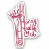 HHC (Trombone) Custom-Cut Vinyl Sticker (Voorkant)