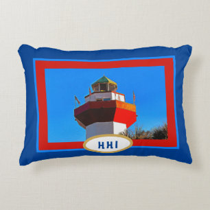 "HHI" Hilton Head Harbour Town Lighthouse Accent Kussen