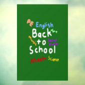 HI54EDU Terug naar school Raamsticker (Vel 3)