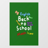 HI54EDU Terug naar school Raamsticker (Vel)