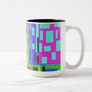 HI54GEO™ Geo Building Tweekleurige Koffiemok