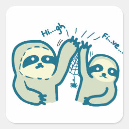 Hi-5-kleding Vierkante Sticker