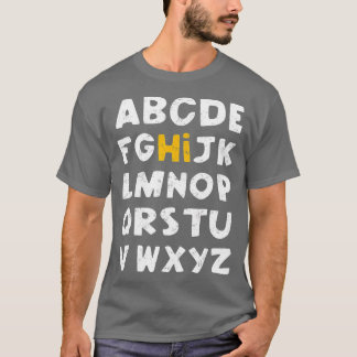 HI Alphabet Terug naar de School voor de kleutersc T-shirt