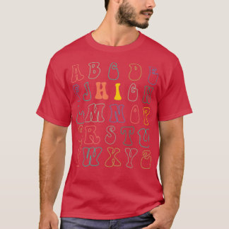 Hi Alphabet Terug naar schoolleraren Funny Pre K K T-shirt