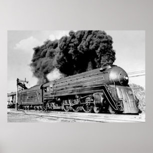 Hi Ball It! 20th Century Limited Vintage Railroad Poster