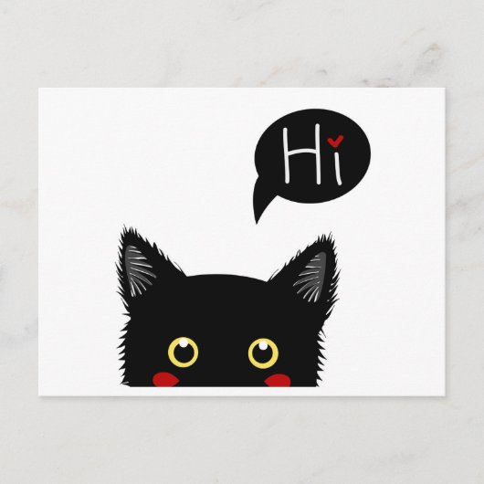 Hi Cat Briefkaart (Voorkant)