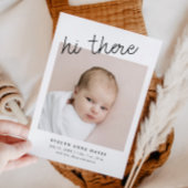 hi daar Casual Manuscript Baby Foto Collage Birth Aankondiging