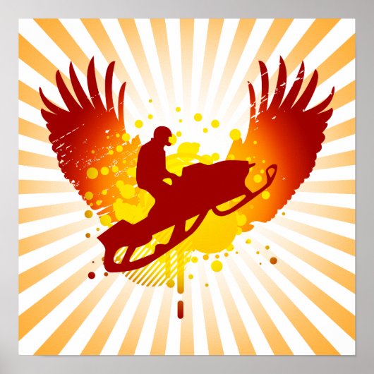 hi-fi sneeuwscooter poster (Voorkant)