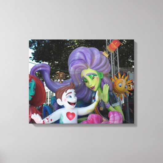 Hi Five Beeldhouwwerk Canvas Afdruk (Voorkant)