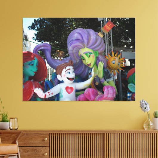 Hi Five Sculpture Canvas Afdruk (Insitu (Woonkamer))