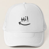 Hi glimlachen trucker pet (Voorkant)
