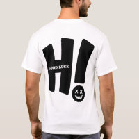 Hi Good Luck T-shirt - Grappig Smiley Gezicht Graf