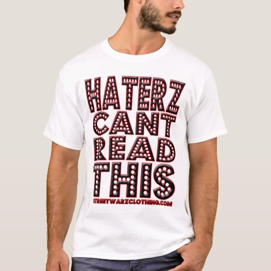 hi HATER HIP HOP t shirt (Voorkant)