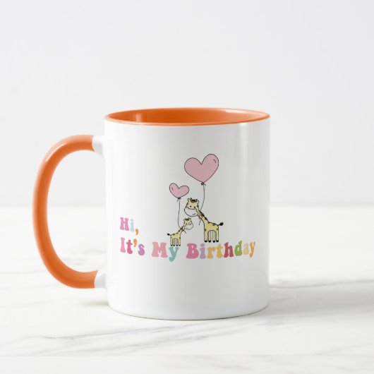 Hi, It’s My Birthday Mug – Fun Celebration Gift Id (Gauche)
