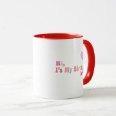 Hi, It’s My Birthday Today – Fun Celebration Mug Mok (Voorkant rechts)