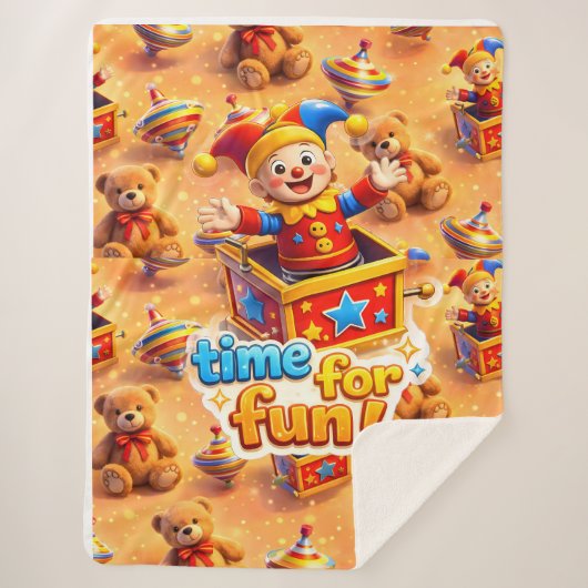 Hi Joy Jester premium Sherpa Deken (Voorkant)