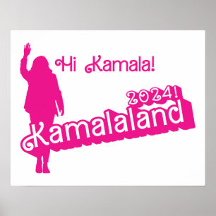 "Hi Kamala" – Horizontaal Poster (tagline B)