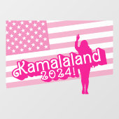 "Hi Kamala" - Muursticker (geen slogan) Raamsticker (Vel)