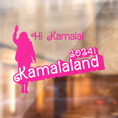 "Hi Kamala" – Muursticker (tagline B) Raamsticker (Vel 2)