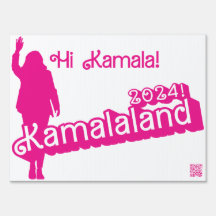 "Hi Kamala" - Panneau de triage (autre slogan)