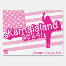 "Hi Kamala" - Panneau de triage (avec slogan A)