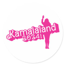 "Hi Kamala" - Sticker rond (pas de slogan)