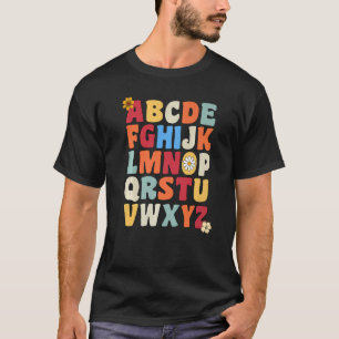 Hi Kindergarten Alphabet ABCs Preschool Vintage Te T-shirt