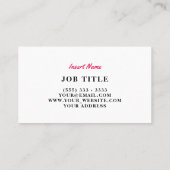 Hi Mode Chic Visitekaartje (Achterkant)