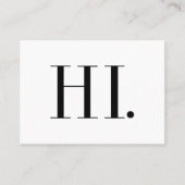 Hi Mode Modern minimalist Visitekaartje (Voorkant)