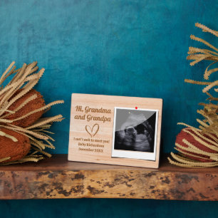 Hi oma en opa Foto Echografie Lijst Fotoplaat